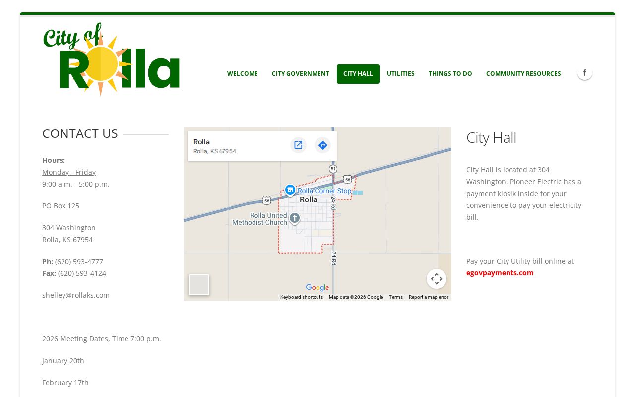 Rolla City Hall police record request contact in Morton County